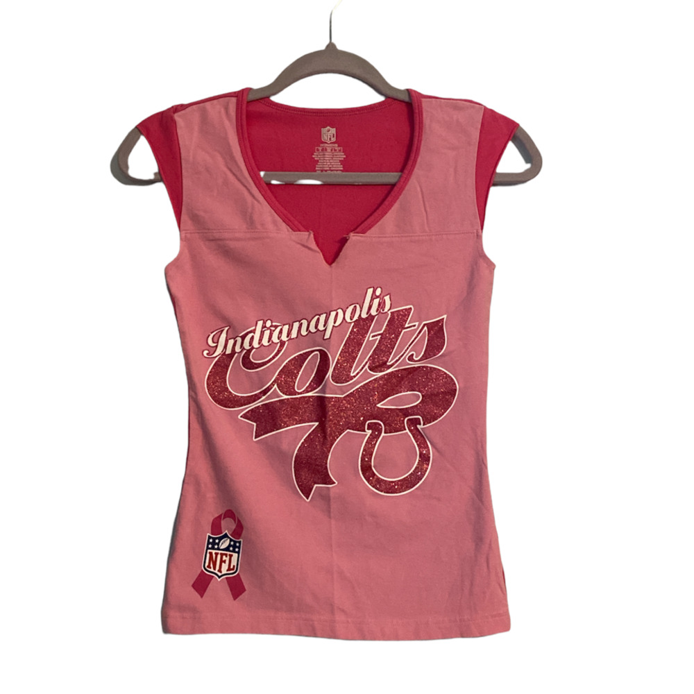 NFL Colt's Breast Cancer Awareness Tank Top Size Small